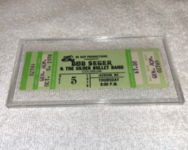 Bob Seger 1978 Unused Concert Ticket Jackson Alto Reed Drew Abbott Ephemera Usa - $17.98