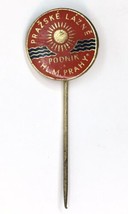 Vintage Prague Czech Republic Souvenir Collector Badge Pin Spa Bath Water - £9.11 GBP