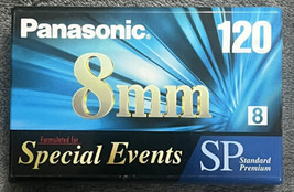 New/Sealed Panasonic 8mm Camcorder Tape Lot~120 Minutes~SP Standard Premium - $9.00