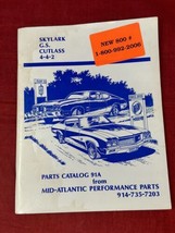 442 Skylark Cutlass Performance Buick Parts Catalog 1991 &amp; Prior Mid-Atlantic - £15.82 GBP