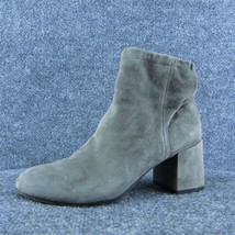 Eileen Fisher  Women Ankle Boots Boots Gray Leather Zip Size 6 Medium - £31.53 GBP
