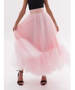 EXCLUSIVE PINK TULLE SKIRT. LENGTH 80 CM. Any size and color. SO TRENDY - $62.00+