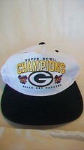 Green Bay Packers Super Bowl XXXI Adjustable Baseball Hat with Logos - £22.43 GBP