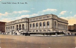 St Louis Missouri Central Public Library Postcard 1910s - £6.97 GBP