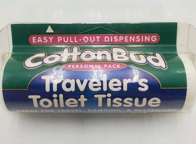 CottonBud Travel Toilet Tissue Emergency Camping Travel Restrooms New - $7.67