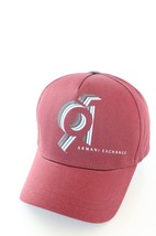 Armani Exchange AIX 91 Logo Baseball Hat in Rark Cherry BNWT 100% Authentic - £39.37 GBP