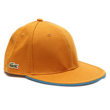 Lacoste Mens L!VE RK0450 Flat Brim Hat Cap Orange Size M/57cm. 100% Authentic - £31.36 GBP