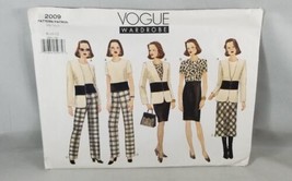 Vogue Wardrobe Jacket Dress Top Pants Sewing Pattern 2009 Size 8-10 Vintage 1997 - £11.75 GBP