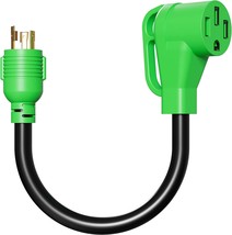 This Is A 1 Point 5 Foot Green Oviitech Nema L5-30P To Nema 14-50R Rv Ge... - $608.02 MXN