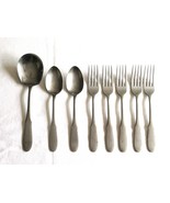 Mixed Lot Serving Fork Spoon Stainless Oxford Hall Japan Oar Shape Geome... - $388.93 MXN