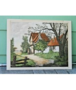 VTG Paris Etching Society Print End Of Village- Signed Rene Barna- Circa... - $193.97 CAD
