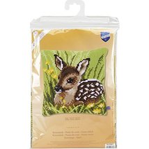 Vervaco Little Deer Cushion Cross Stitch Kit, 15.75&quot; by 15.75&quot; - £22.32 GBP