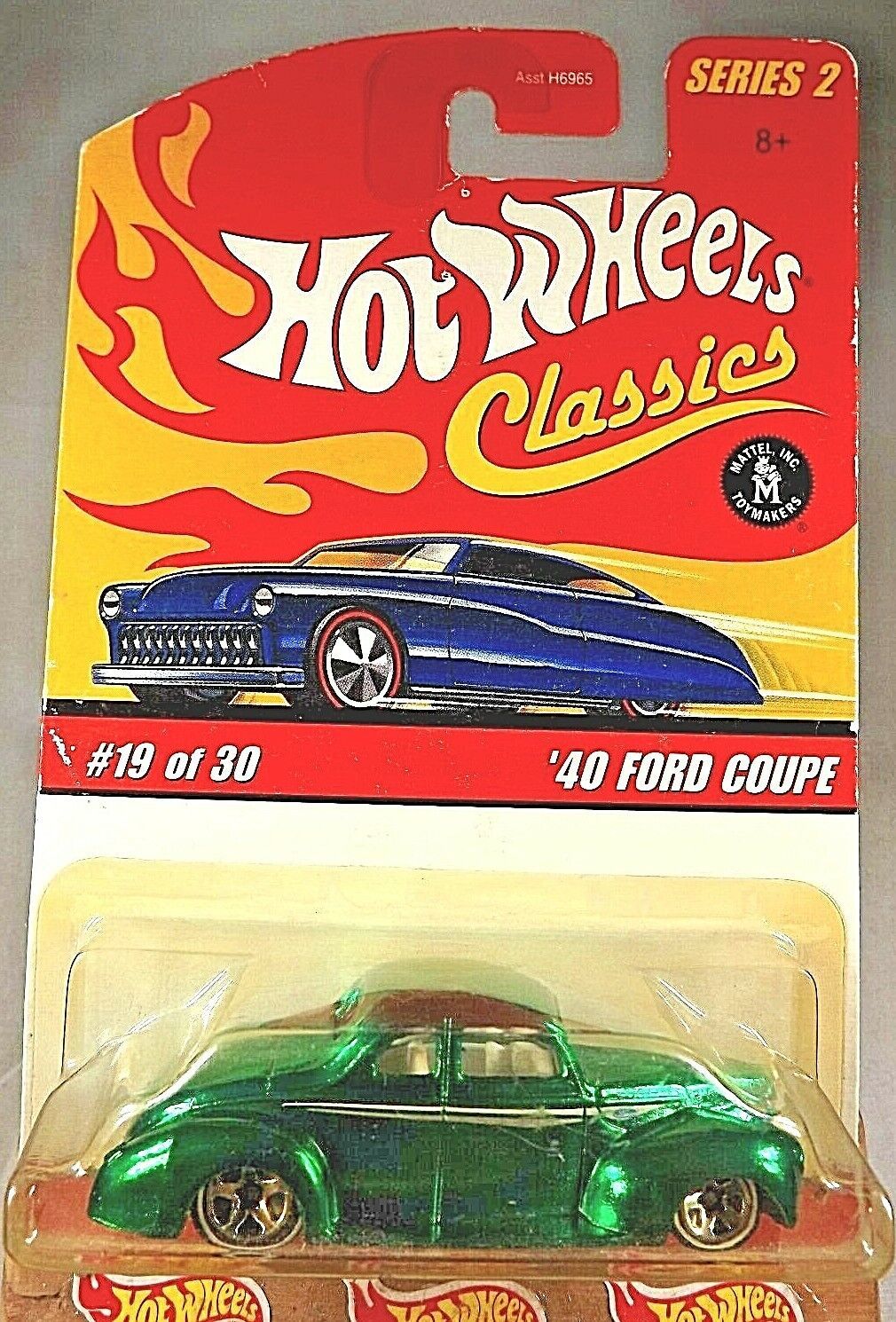 2005 Hot Wheels Classics Series 2 19/30 '40 FORD COUPE Green Variant w/WL 5 Sp