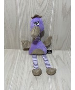 bow wow pet products purple bird Plush striped legs brown crinkle wings ... - £10.09 GBP