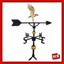 Weathervane USA Eagle For Cupolas Roof Garden Air Direction Metal Mounted  - £92.25 GBP