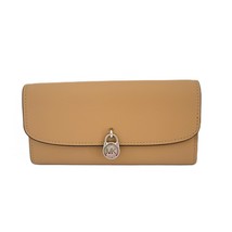 Michael Kors Hamilton Large Flap Continental Wallet Peanut Leather - $67.94