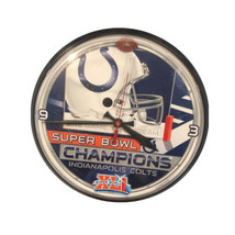 Indianapolis Colts Super Bowl XLI Promo Wince Clock (Plastic Shield Has A Crack) - $32.43
