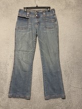 Vigoss Jeans Womens 11/12 Blue Denim Bootcut Mid Rise Pockets VTG - $16.34