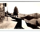 RPPC View From Lodge Crater Lake National Park OR Sawyers Photo Postcard V6 - £3.07 GBP