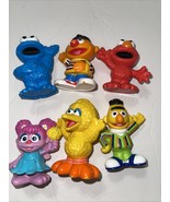 Hasbro Sesame Street Workshop Figures Lot of 6 Cake Toppers Toys Popular - $24.44 CAD
