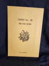 Vtg rare Babs Fuhrmann petit point Chart No. 39 Iris And Roses 80x80 - £19.17 GBP