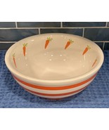Terramoto Ceramic Easter Spring Carrot Mixing Fruit Salad Candy Treat Bo... - $1,141.23 MXN