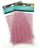 2 Sheets of 315 PINK GEMSTONE STICKERS (630 stickers total) - Jot  - £4.43 GBP