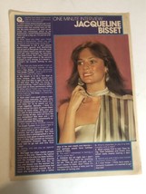 Jacqueline Bisset vintage One Page Article One Minute Interview AR1 - £4.56 GBP