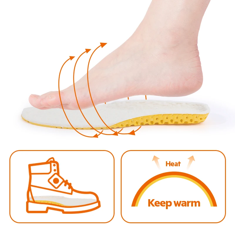Sporting 3ANGNI Keep Warm Insoles Heated Amere Thermal Thicken Soft Breathable W - £23.62 GBP