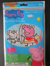 Official Peppa Pig Pop-Outz! Grab Bag 2 Coloring Boards  Markers 25 Stickers New - $7.91
