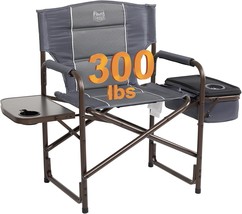 Director&#39;S Chair With Cooler Bag And Side Table, Gray, Timber Ridge Laurel - $103.96