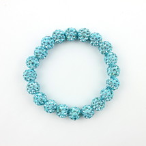 ZWPON Hot Summer Colorful Crystals Elastic Pave Beaded Sparkly Crystals Rhinesto - £8.11 GBP