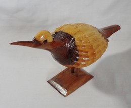 Hand Carved Wooden Bird Figurine Souvenir from Jamaica - £5.57 GBP