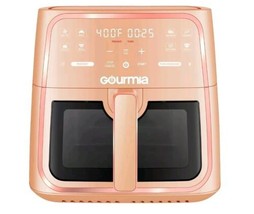 Gourmia 8-Quart Digital Window Air Fryer, with 8 One-Touch Functions, Peach - £67.02 GBP