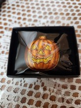 NEW 2012 Avon Holloween Motif Pumpkin Brooch / Pin In Orig Box - $21.00