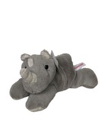 Aurora World Gray Rhinoceros Zoo Safari Animal Plush Stuffed Animal 2019 9&quot; - $21.78