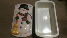 New Debco Loaf Pan with Snow Man Lid - $29.69