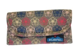 KAVU Big Spender Tri-fold Wallet Clutch Travel Organizer Floral - $19.34