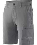 Huk Next Level Tech Shorts 10.5&quot; inseam, Below the knee Gray Size Small ... - $32.71