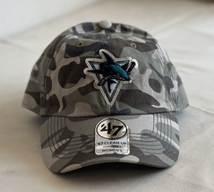 NHL San Jose Sharks 47 Brand Camo Baseball Cap Adjustable Women’s Sparkl... - $27.72