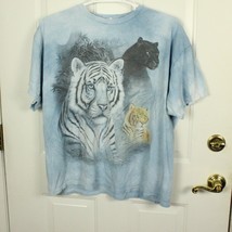 Vintage Y2K The Mountain Tiger Big Cat Panther  Wildlife Jungle Shirt 2XL - $20.97