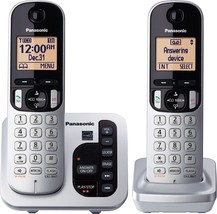 Panasonic Dect 6.0 Expandable Cordless Phone With Answering, Tgc222S (Silver). - £57.31 GBP