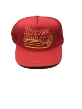 HOOVER DAM vintage trucker style red adjustable cap / hat - $30.00