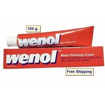 1 tube WENOL METAL POLISH CLEANER ALL FOR BRASS COPPER STAINLESS STEEL T... - $14.11