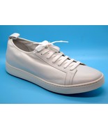 Santoni White Leather Men Italian Lace Up Sneakers Shoes Size US 11.5 - £331.44 GBP