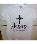 Jesus is my Savior white unisex T Shirt size XL new - $6.00