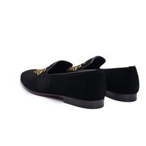 The Lazio Shoe Black Suede Slip-on Loafer Men Shoe image 7