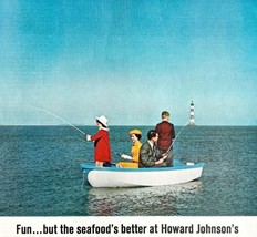 Howard Johnson&#39;s Seafood Restaurant 1964 Advertisement Nautical Lighthou... - $34.50