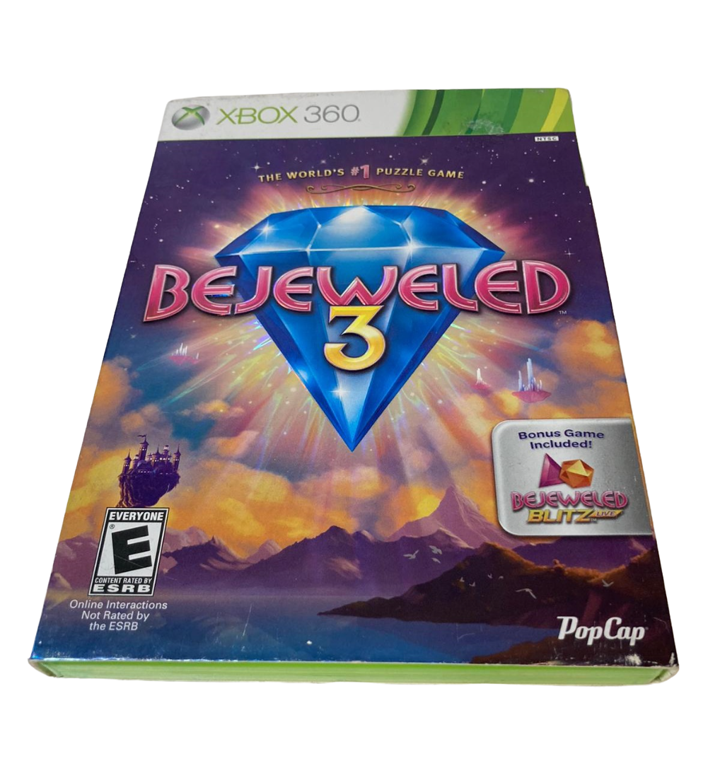 Bejeweled 3 - Bonus Game Included! Bejeweled Blitz Live - Xbox 360 ...