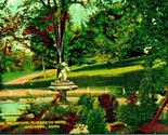 Cupid Fountain Elizabeth Park Hartford Connecticut CT 1908 Postcard  - $3.91